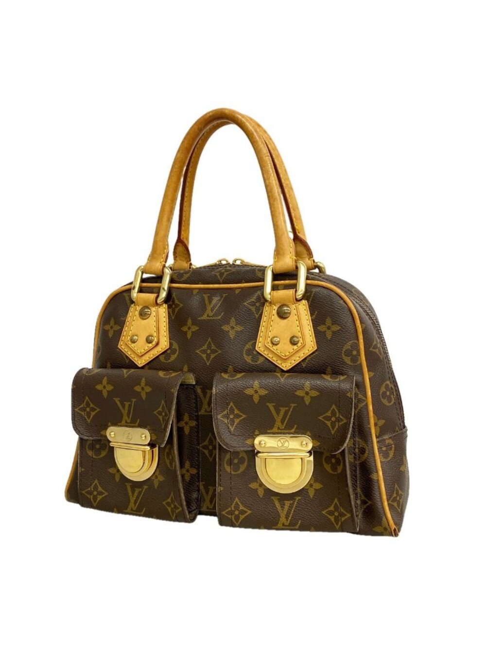 Louis Vuitton Handbag Monogram Manhattan PM Brown